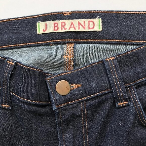 J BRAND 'STARLESS’ JEAN LEGGINGS, Dark blue Low-rise, stretch mid weight 27x30 - Picture 9 of 15